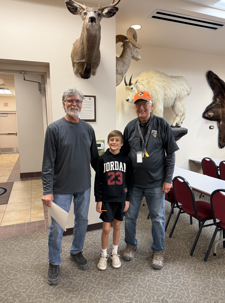 My son with his instructors